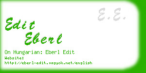 edit eberl business card